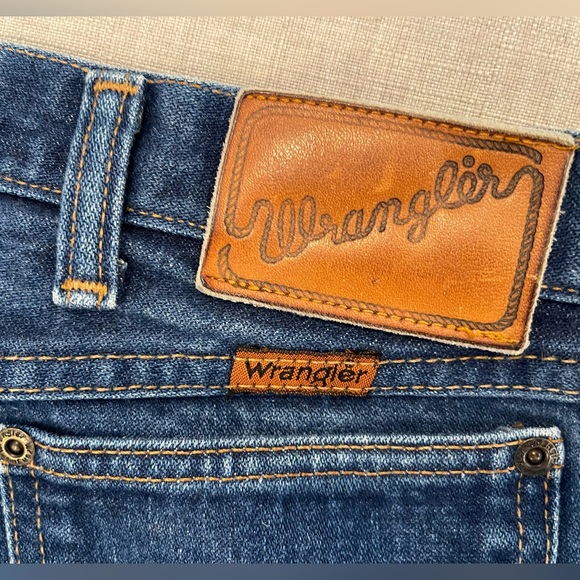 Vintage 80’s Wrangler women’s jeans leather tab USA embroidered horse - Picture 3 of 11